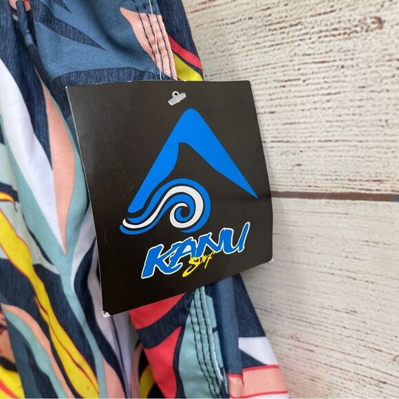 NEW WITH TAGS KANU TROPICAL PRINT‎ BOARD SHORTS - Picture 3 of 6
